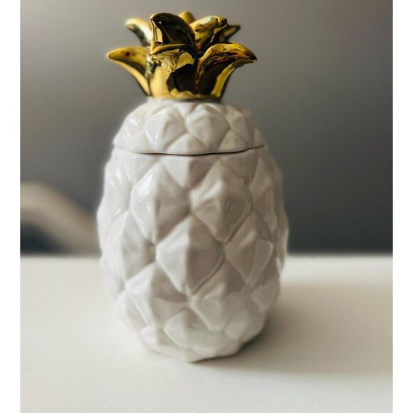 Preloved West Elm Pineapple Candle - Fruit Julep Fragrance, 7.4" Height - Picture 1 of 3